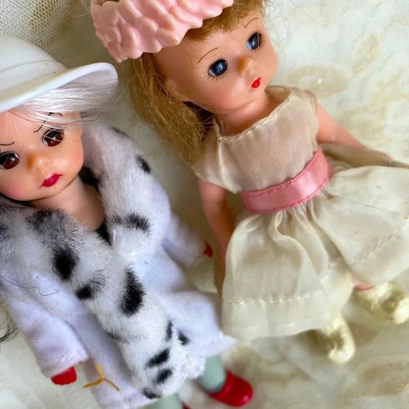 Vintage Madame Alexander Dolls Set of 2 cute dolls 5" - Picture 4 of 7